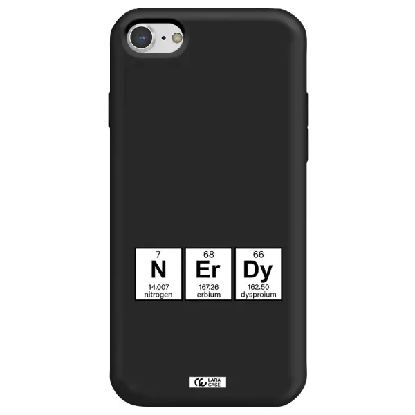 a group of periodic table symbols Apple iPhone 8 Silicone black Case