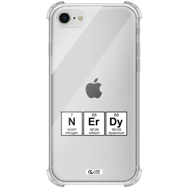 a group of periodic table symbols Apple iPhone se 2020 Clear PC Case