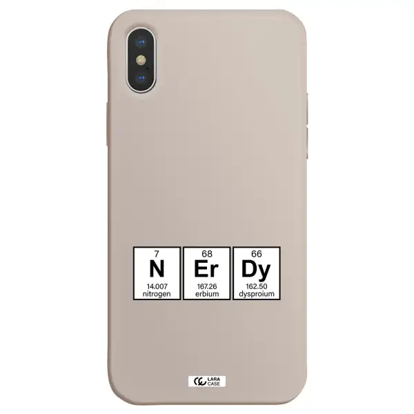 a group of periodic table symbols Apple iPhone XS Silicone Stone Case