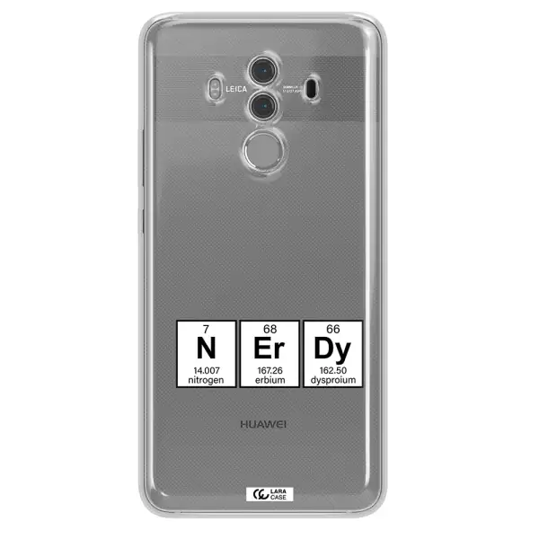 a group of periodic table symbols Huawei Mate 10 Pro Clear TPU Case