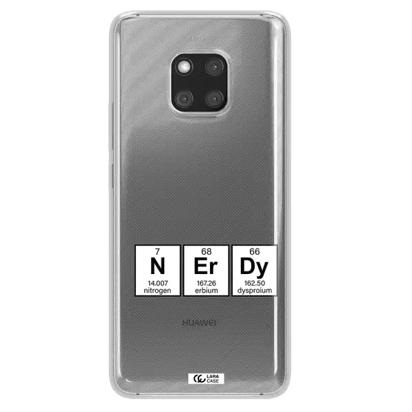 a group of periodic table symbols Huawei Mate 20 Pro Clear TPU Case