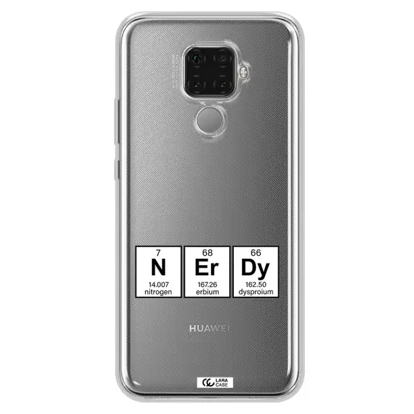 a group of periodic table symbols Huawei Mate 30 Lite Clear TPU Case