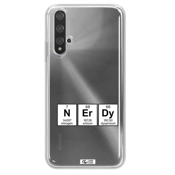 a group of periodic table symbols Huawei Nova 5t Clear TPU Case
