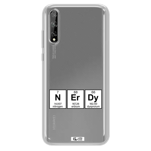 a group of periodic table symbols Huawei P Smart S Clear TPU Case