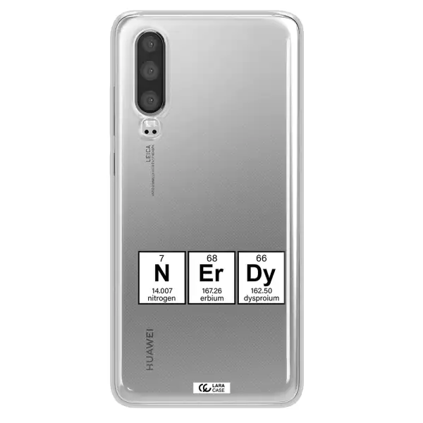 a group of periodic table symbols Huawei P30 Clear TPU Case