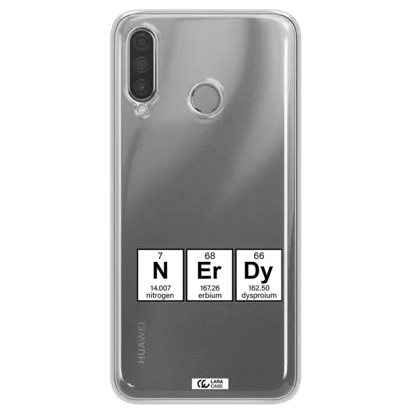 a group of periodic table symbols Huawei P30 Lite Clear TPU Case