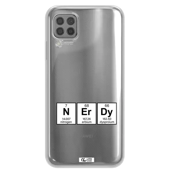a group of periodic table symbols Huawei P40 Lite Clear TPU Case