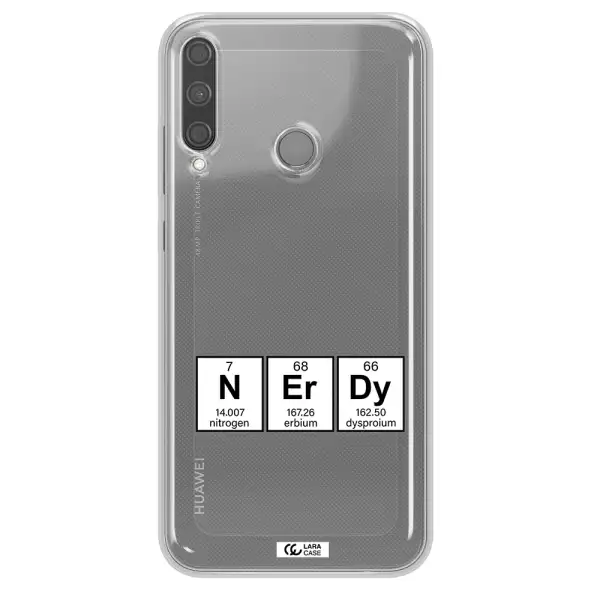 a group of periodic table symbols Huawei P40 Lite E Clear TPU Case