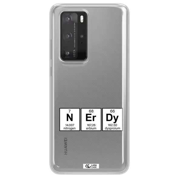 a group of periodic table symbols Huawei P40 Pro Clear TPU Case