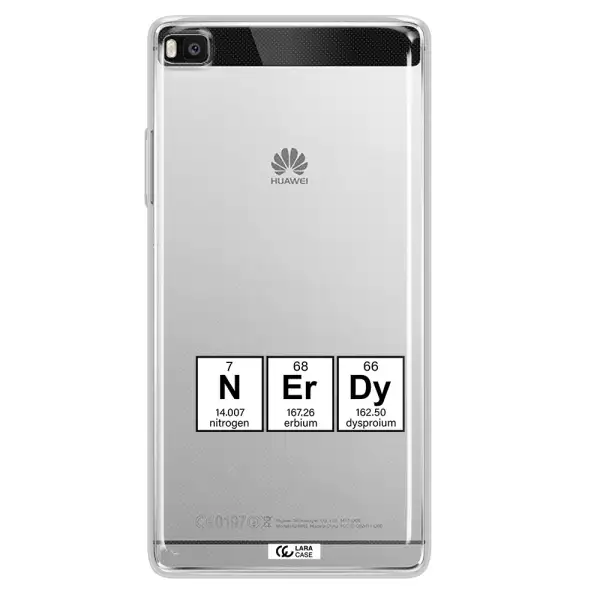 a group of periodic table symbols Huawei P8 Clear TPU Case