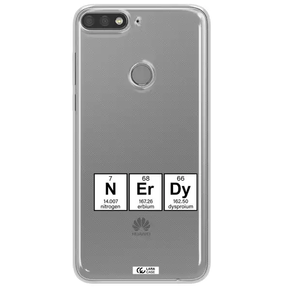 a group of periodic table symbols Huawei Y7 Prime 2018 Clear TPU Case