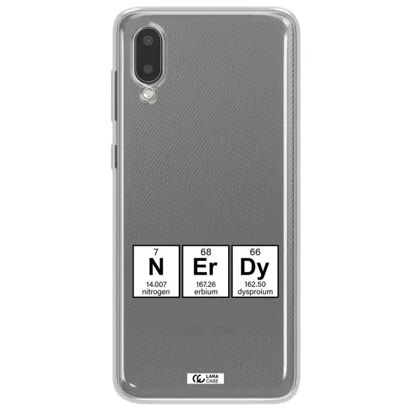 a group of periodic table symbols Samsung A02 Clear TPU Case