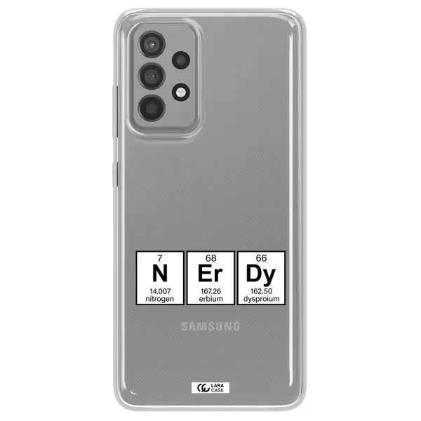 a group of periodic table symbols Samsung A52 Clear TPU Case