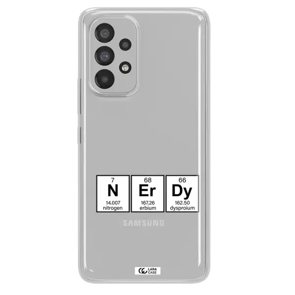 a group of periodic table symbols Samsung A53 Clear TPU Case