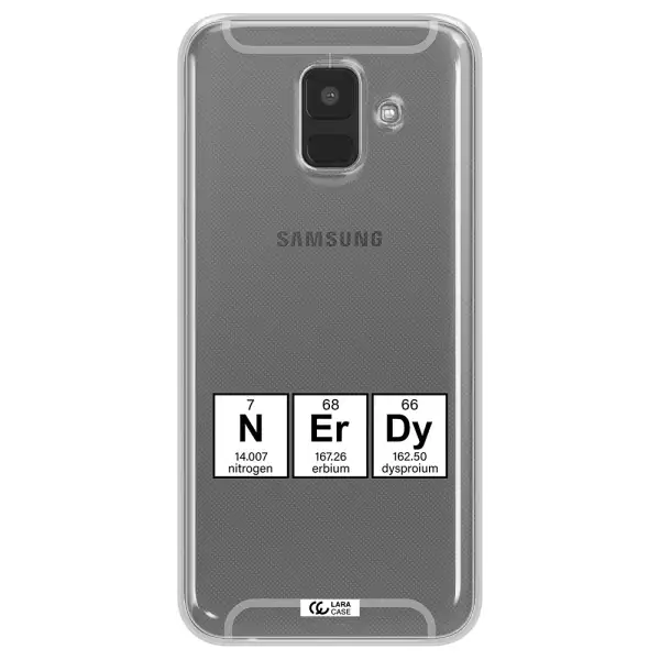 a group of periodic table symbols Samsung A6 Clear TPU Case