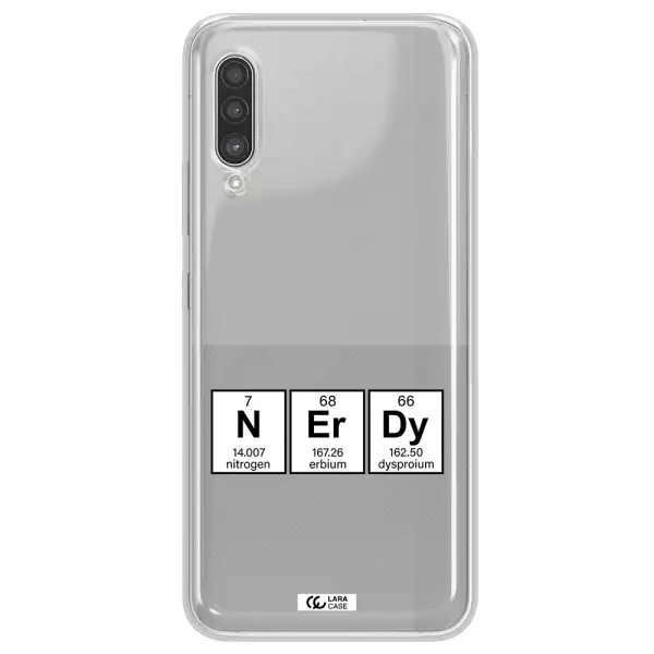 a group of periodic table symbols Samsung A90 Clear TPU Case