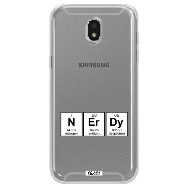 a group of periodic table symbols Samsung J5 2017 Clear TPU Case