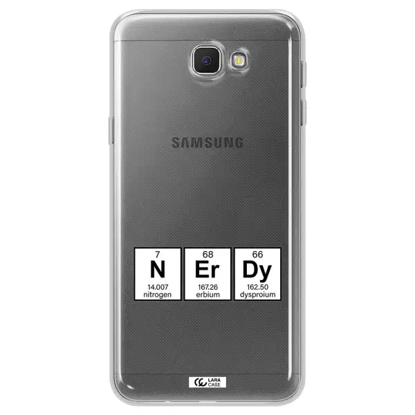 a group of periodic table symbols Samsung J5 Prime Clear TPU Case