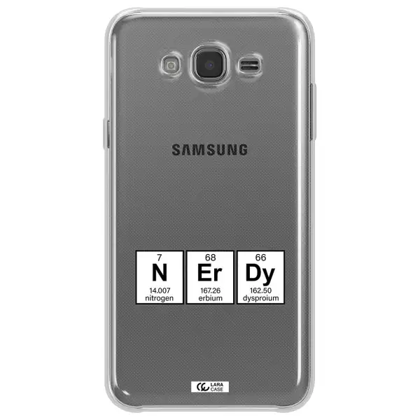 a group of periodic table symbols Samsung J7 Core Clear TPU Case