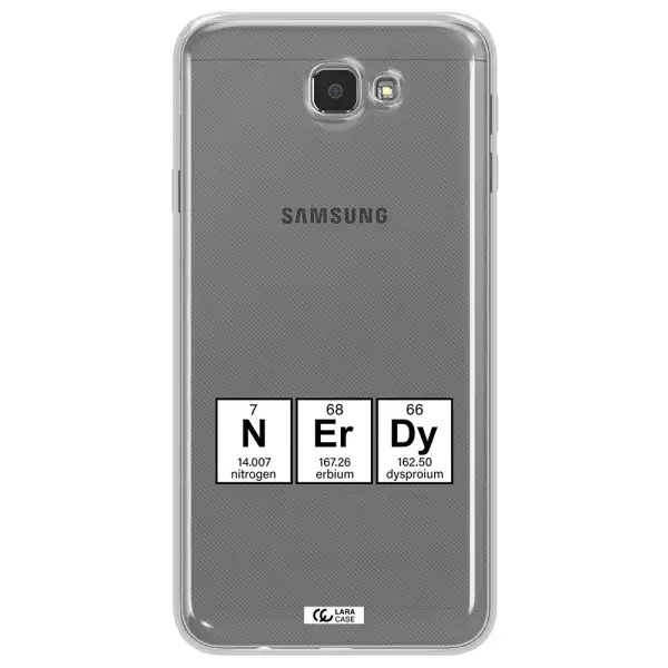 a group of periodic table symbols Samsung J7 Prim Clear TPU Case