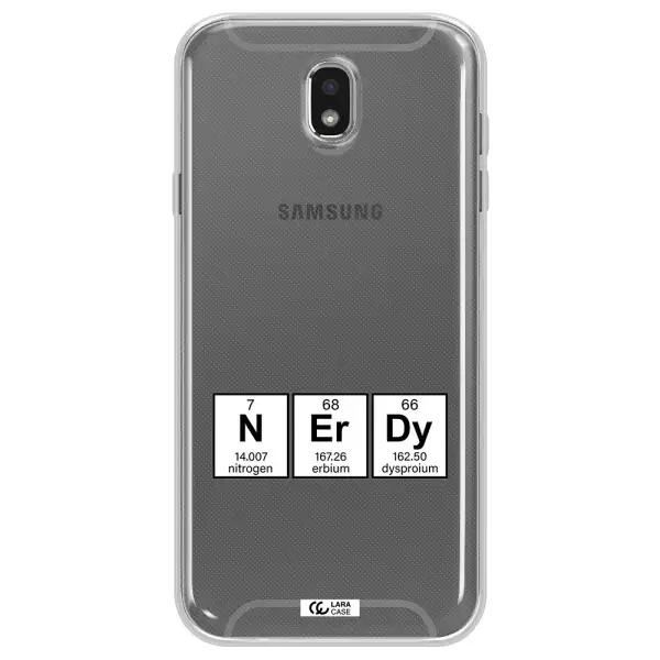 a group of periodic table symbols Samsung J7 Pro Clear TPU Case