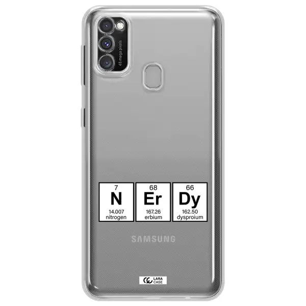 a group of periodic table symbols Samsung M30S Clear TPU Case