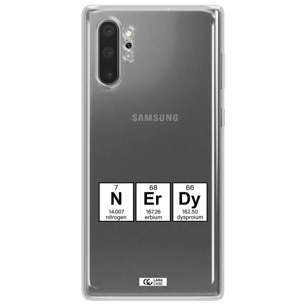 a group of periodic table symbols Samsung Note 10 Plus Clear TPU Case