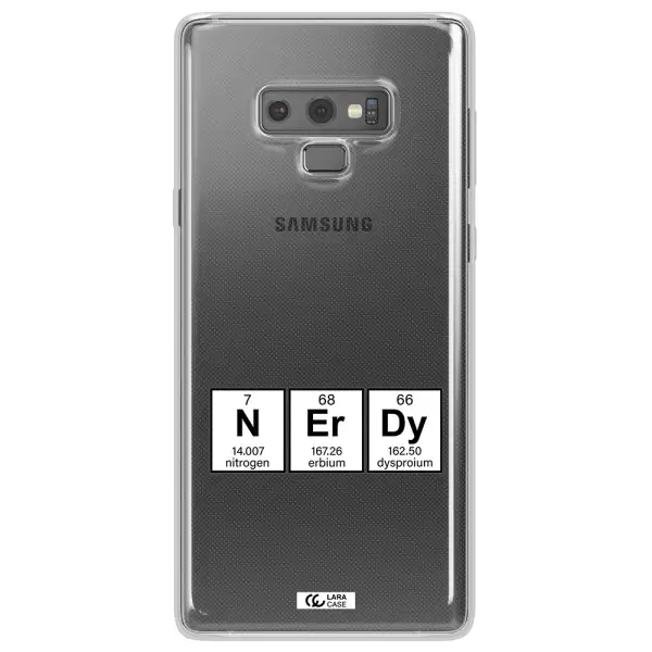 a group of periodic table symbols Samsung Note 9 Clear TPU Case