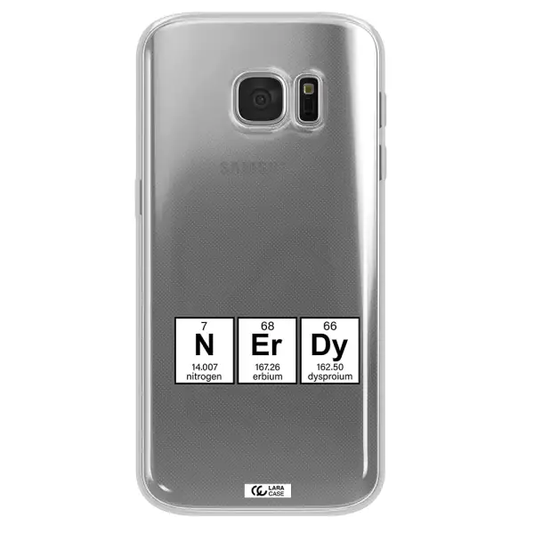 a group of periodic table symbols Samsung S 7 Clear TPU Case