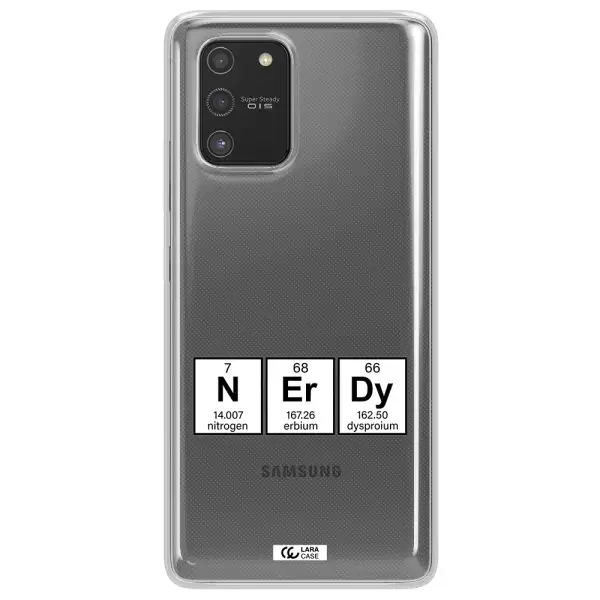 a group of periodic table symbols Samsung S10 Lite Clear TPU Case