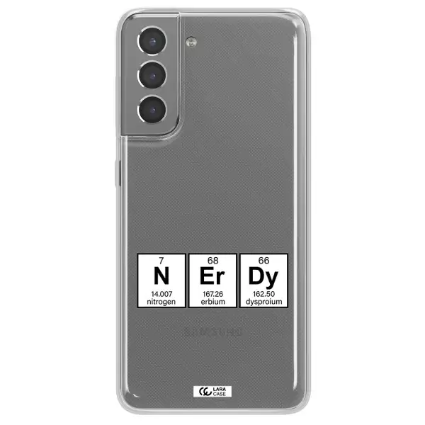 a group of periodic table symbols Samsung S21 Plus Clear TPU Case