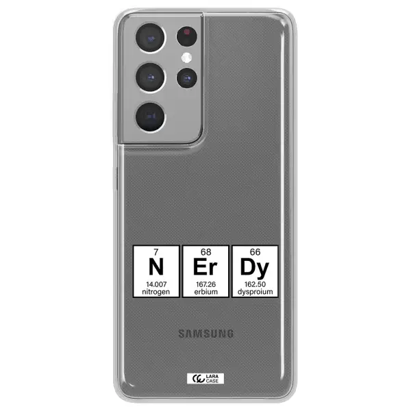 a group of periodic table symbols Samsung S21 Ultra Clear TPU Case