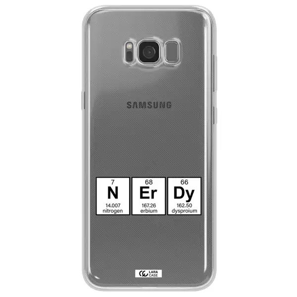 a group of periodic table symbols Samsung S8 Clear TPU Case