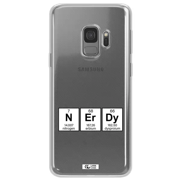 a group of periodic table symbols Samsung S9 Clear TPU Case
