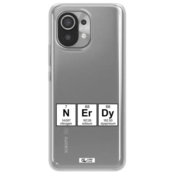 a group of periodic table symbols Xiaomi Mi 11 Clear TPU Case