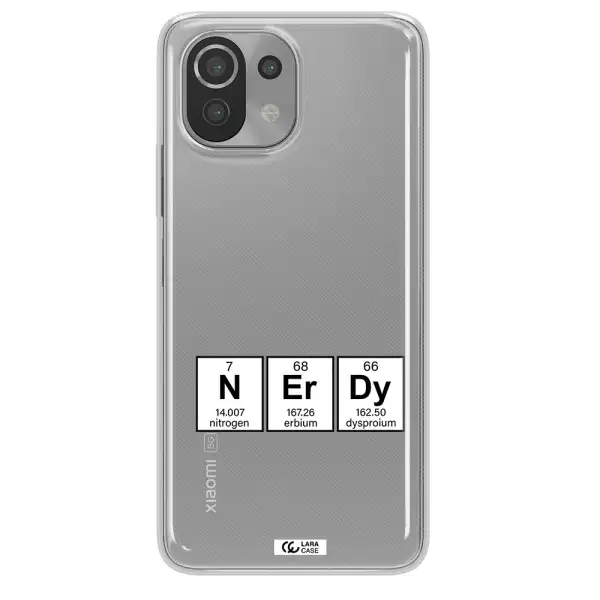 a group of periodic table symbols Xiaomi Mi 11 Lite Clear TPU Case