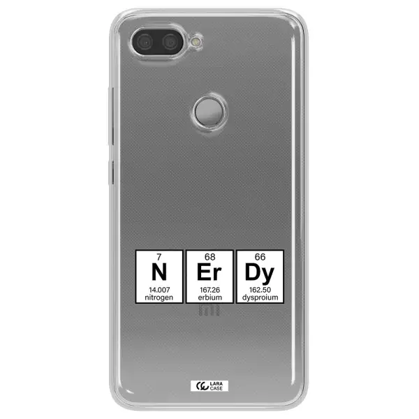 a group of periodic table symbols Xiaomi Mi 8 Lite Clear TPU Case