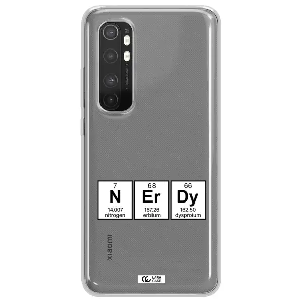 a group of periodic table symbols Xiaomi Mi Note 10 Lite Clear TPU Case