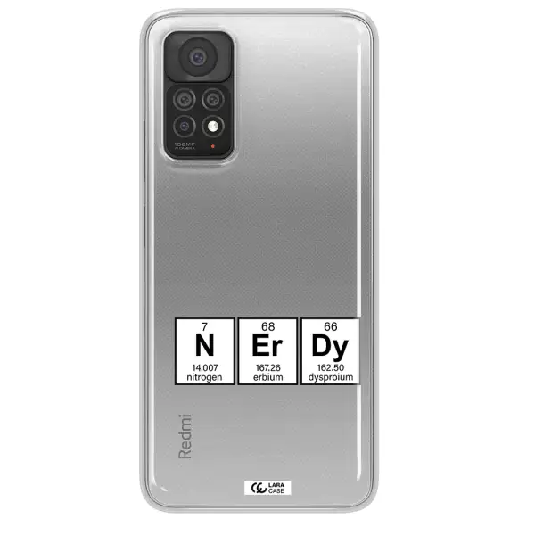 a group of periodic table symbols Xiaomi Note 11 Pro Clear TPU Case