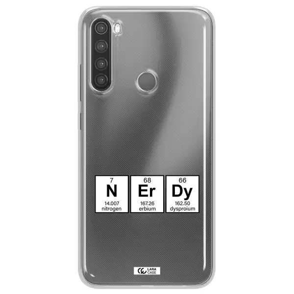 a group of periodic table symbols Xiaomi Note 8 Clear TPU Case
