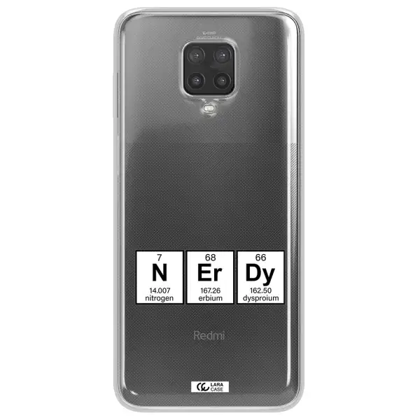 a group of periodic table symbols Xiaomi Note 9 Pro Clear TPU Case