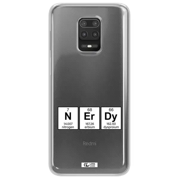 a group of periodic table symbols Xiaomi Note 9S Clear TPU Case