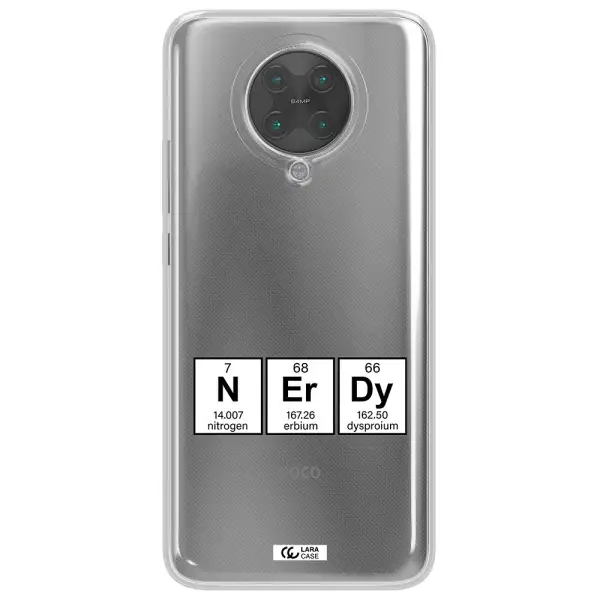 a group of periodic table symbols Xiaomi Poco F2 Pro Clear TPU Case