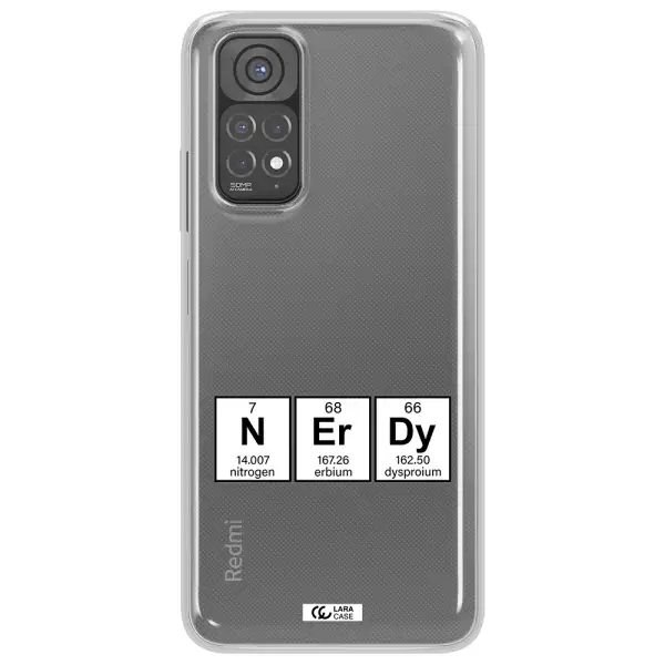 a group of periodic table symbols Xiaomi Redmi Note 11 Clear TPU Case