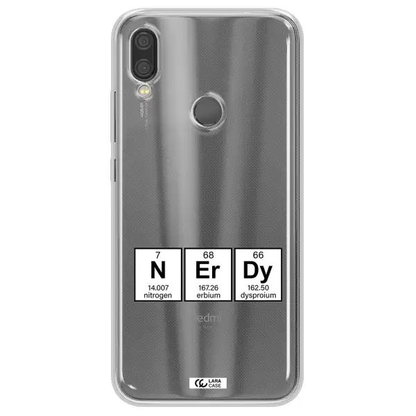 a group of periodic table symbols Xiaomi Redmi Note 7 Clear TPU Case