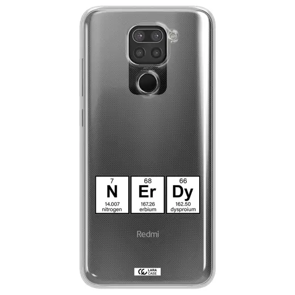 a group of periodic table symbols Xiaomi Redmi Note 9 Clear TPU Case