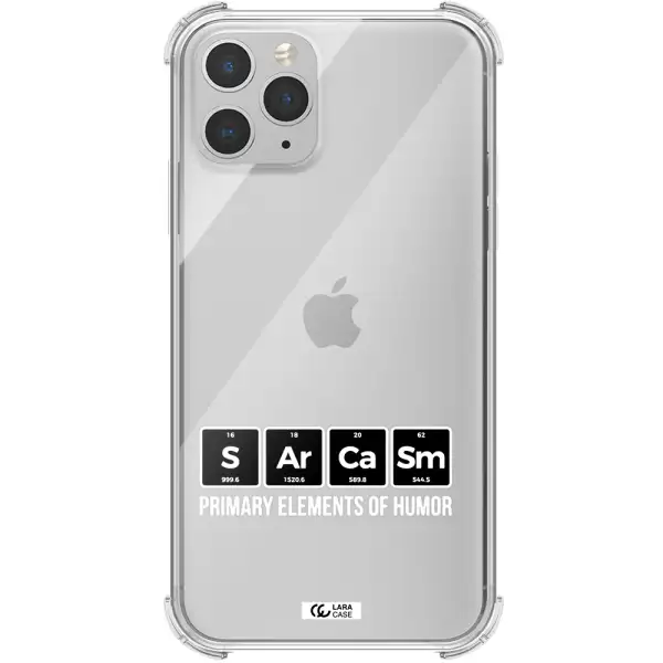 a group of black square letters with white text Apple iPhone 11 pro Clear PC Case