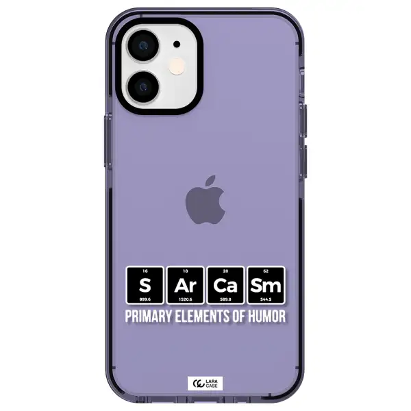 a group of black square letters with white text Apple iPhone 12 mini impact Lilac Case