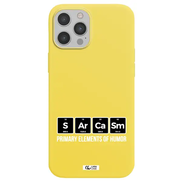 a group of black square letters with white text Apple iPhone 12 pro Silicone canary yellow Case