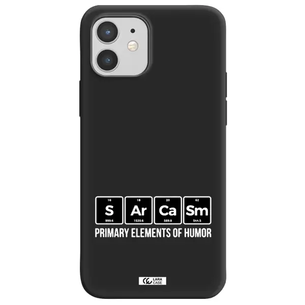 a group of black square letters with white text Apple iPhone 12 Silicone black Case